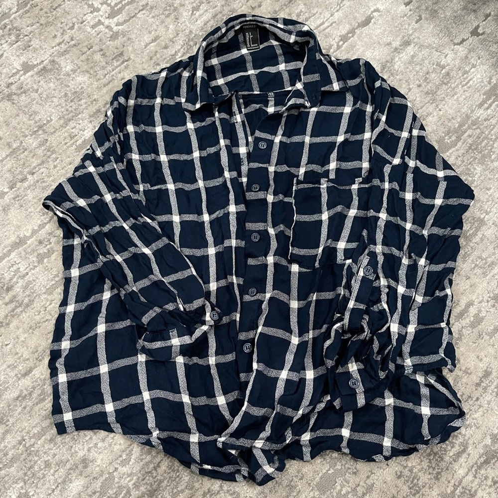 Forever 21 Plaid Top